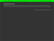 Tablet Screenshot of originalhacker.org